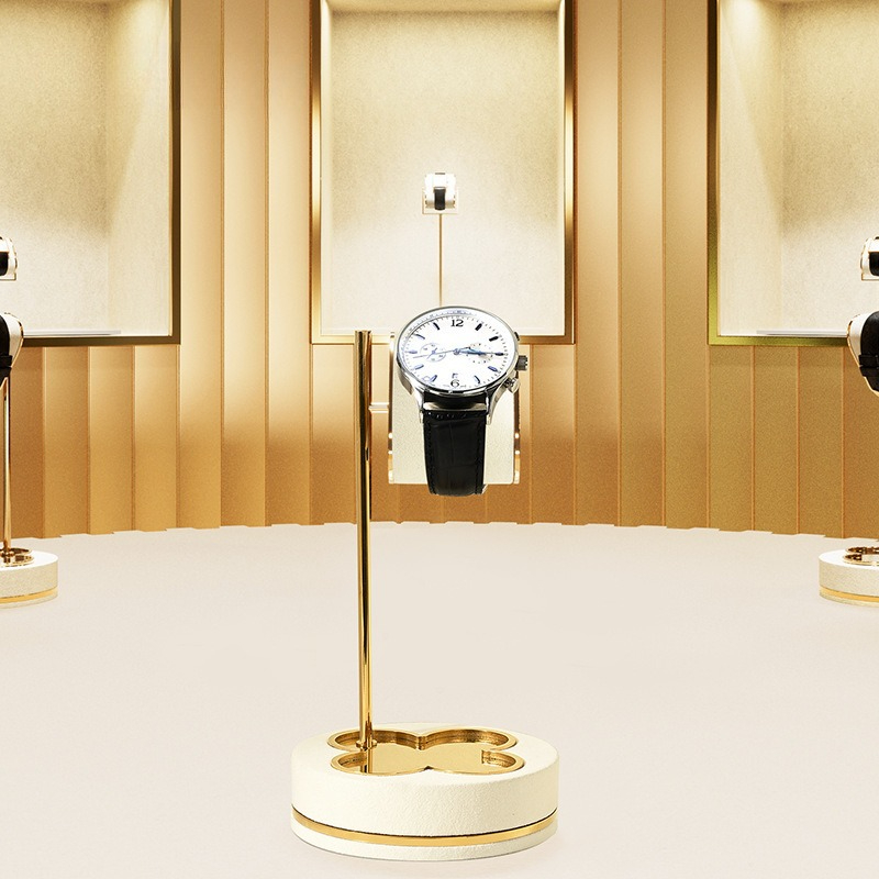 Luxury Watch Stand - Metalowy stojak na zegarki, stolik do