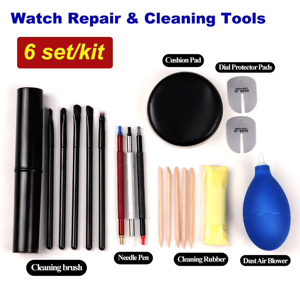 Luxury Watch Cleaning Kit - 6 zestawów akcesoriów do naprawy zegarków