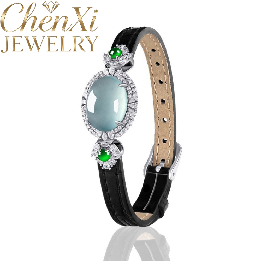 Luxury Watch Grade - Luksusowa, stylowa damska bransoletka z jadeitu