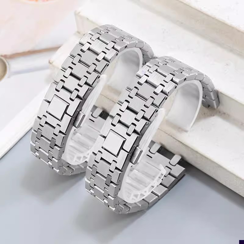 Audemars Piguet Watch Royal Oak - Srebrna bransoletka ze stali nierdzewnej 904