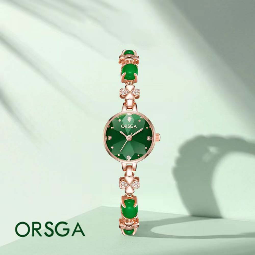 Luxury Watch Grade - Zegarek damski ORSGA z małym zielonym