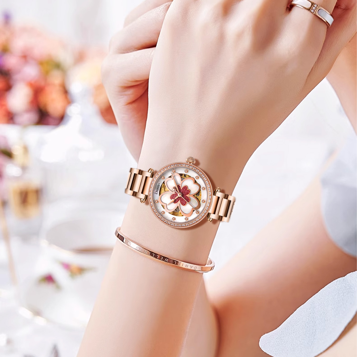 Deesio Damski Zegarek Automaty – Luxury Watch Gift For Her recenzja i cena