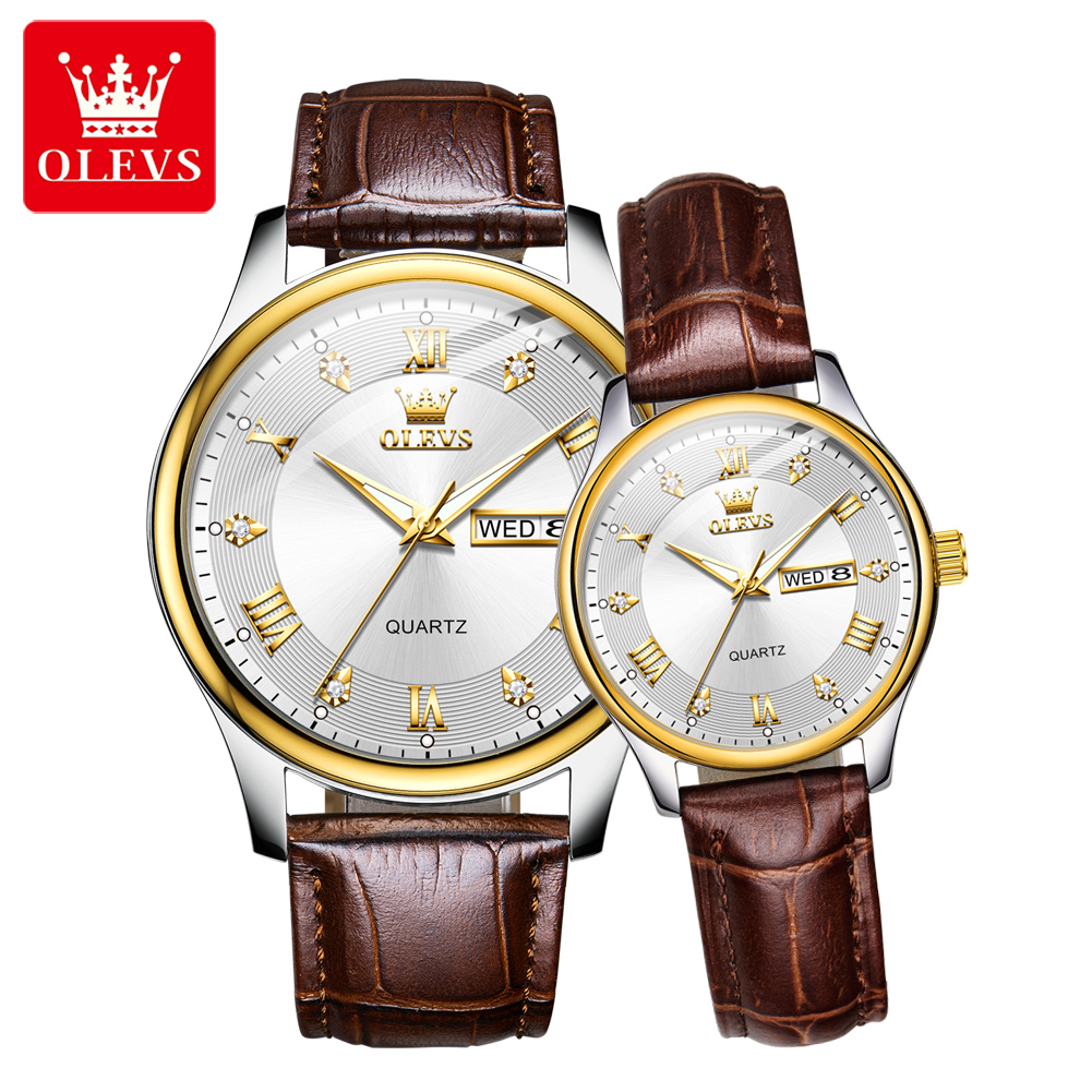 Zegarek dla par OLEVS, luksuso – Luxury Watch Gift For Her recenzja i cena