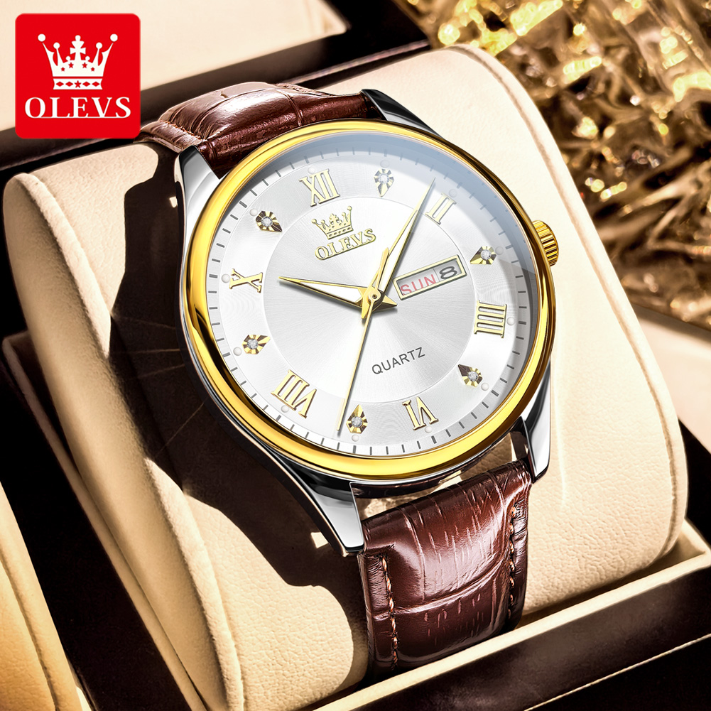 Zegarek dla par OLEVS, luksuso – Luxury Watch Gift For Her recenzja i cena
