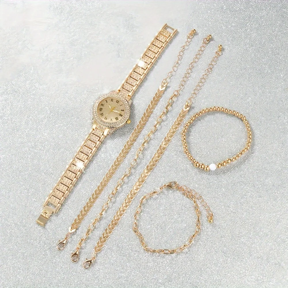 6 sztuk/zestaw damski luksusow – Luxury Watch Gift For Her recenzja i cena