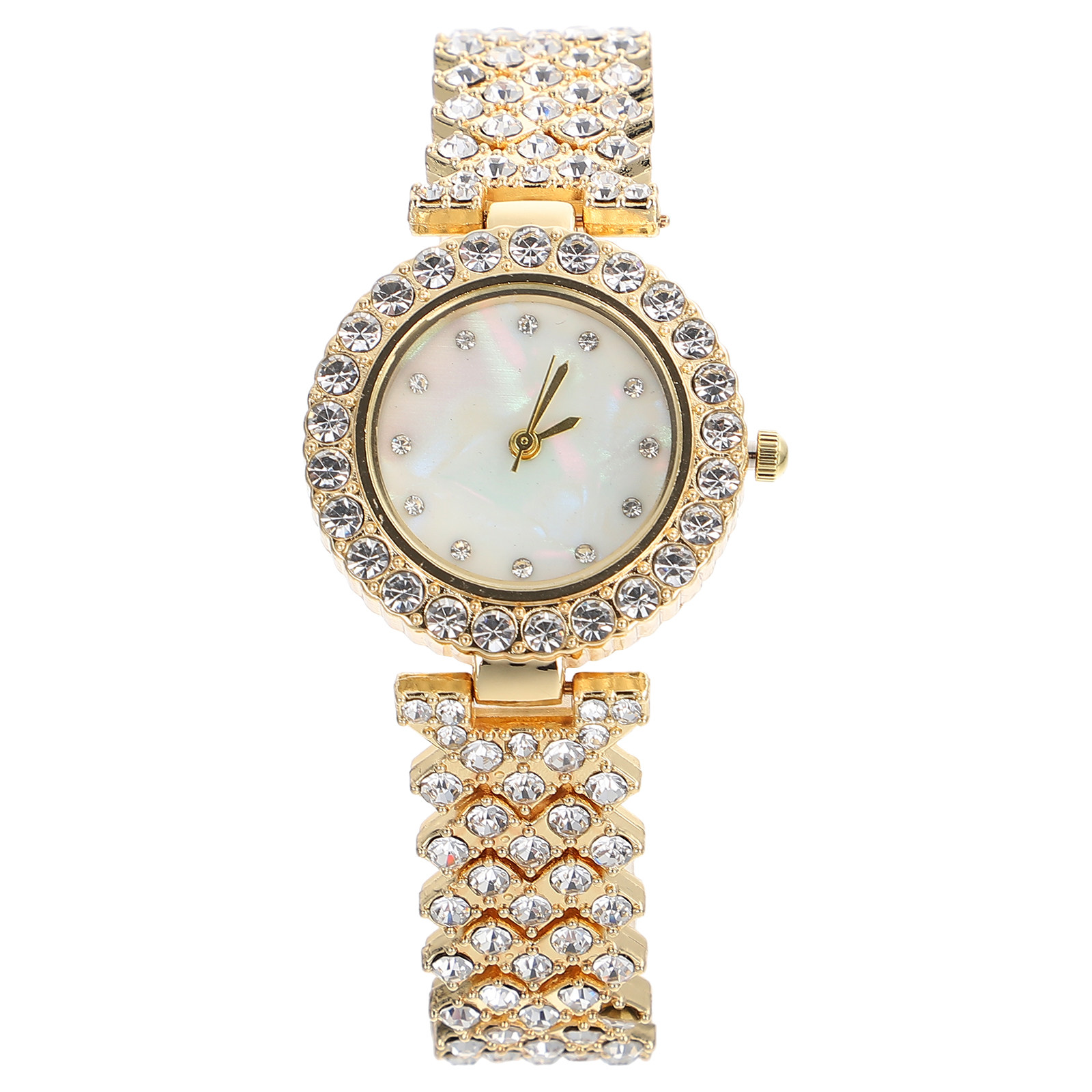Zegarek z cyrkoniami w złotym  – Luxury Watch Gift For Her recenzja i cena