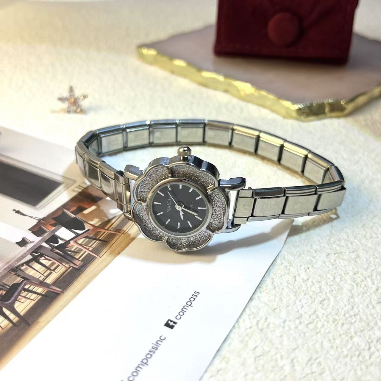 Damskie zegarki kwarcowe z cyr – Luxury Watch Gift For Her recenzja i cena