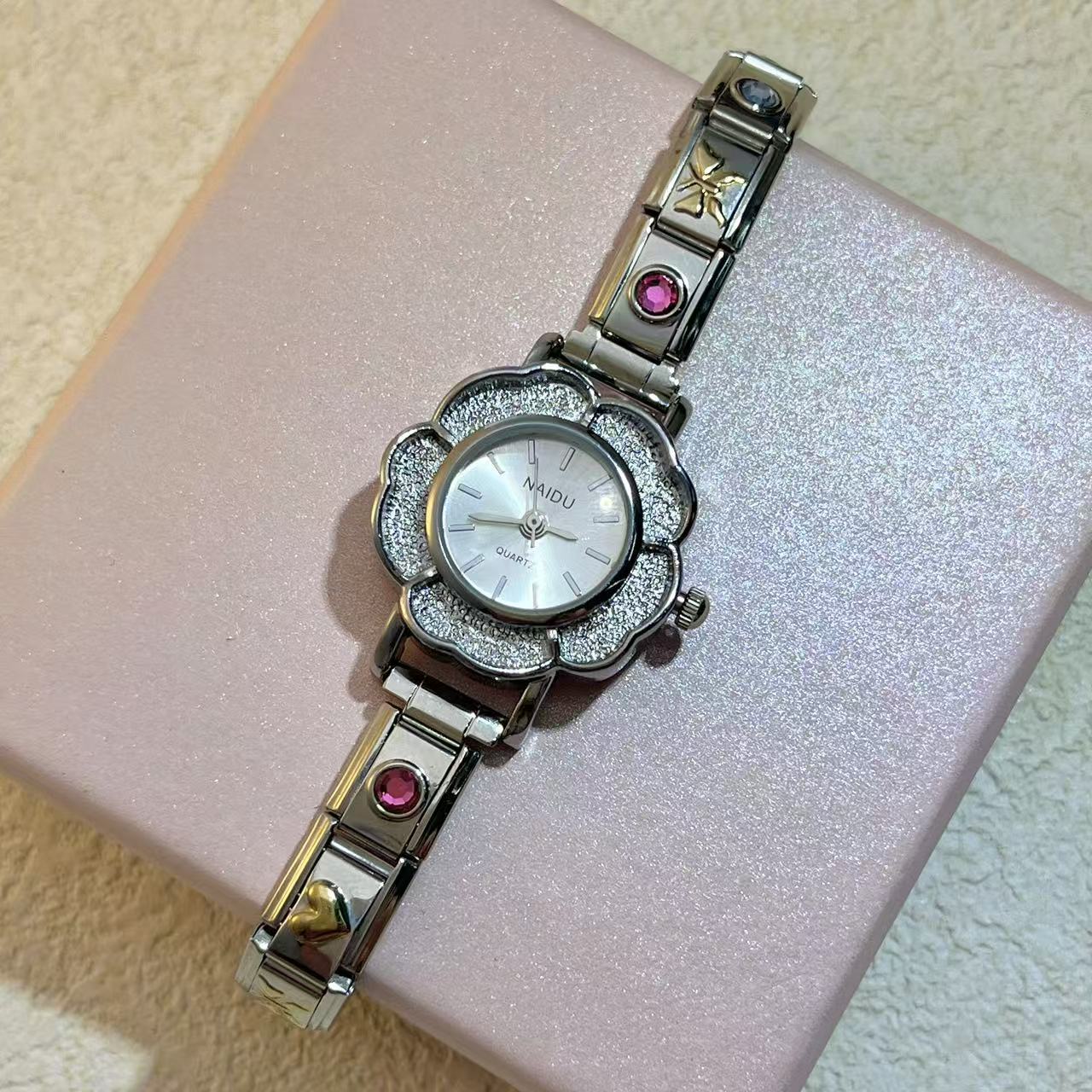 Damskie zegarki kwarcowe z cyr – Luxury Watch Gift For Her recenzja i cena